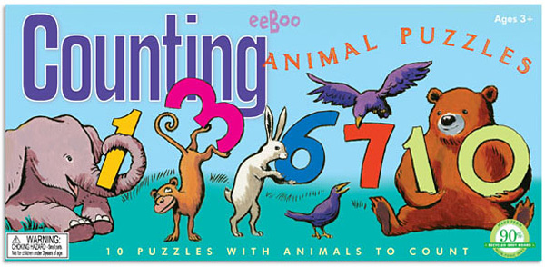 eeBoo Counting Animal Puzzles